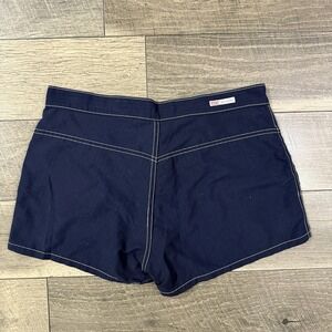 VTG Levi's Dry Goods Ripstop Utility Camp Shorts Navy Contrast Stitch Womens 12